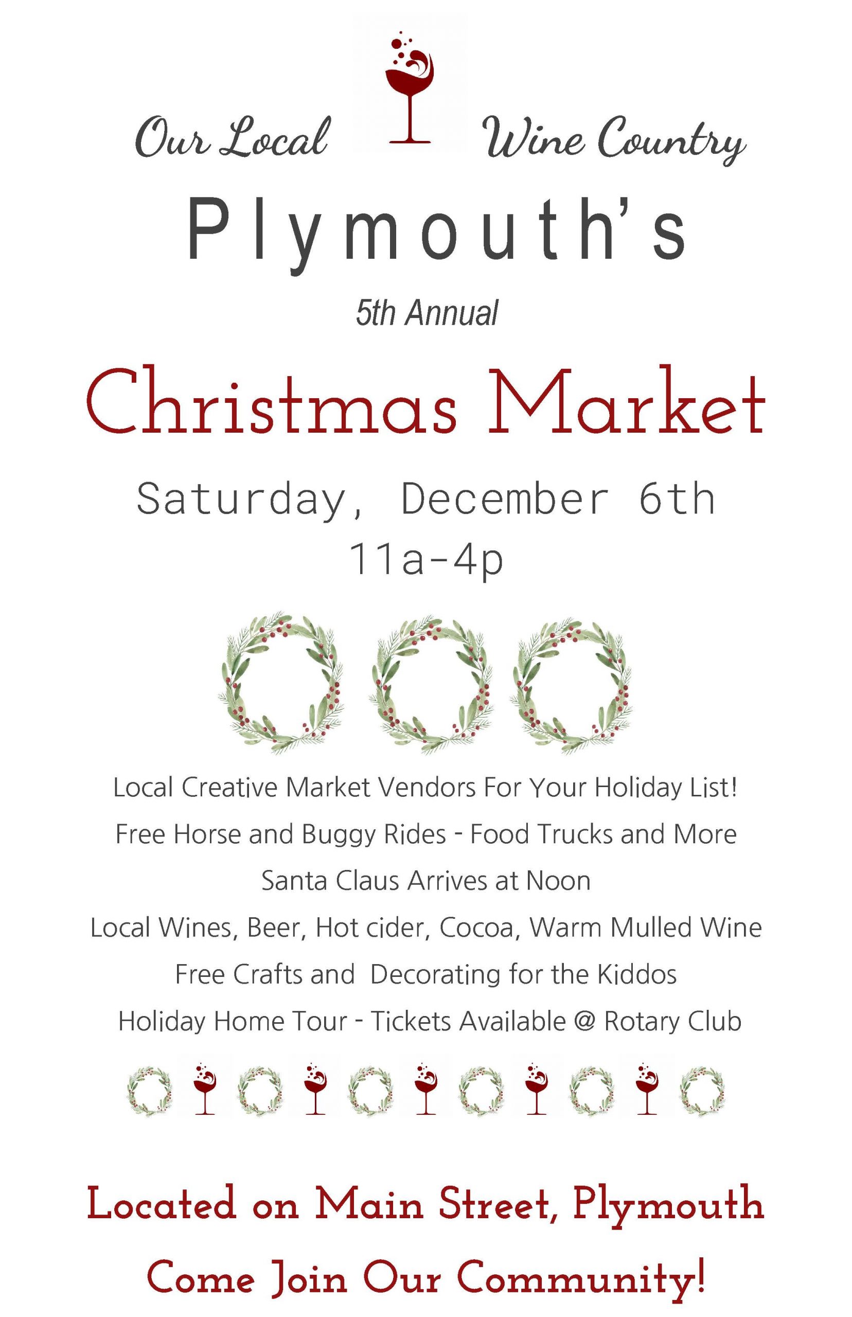 christmas market flyer 2025 PCMNewsletterMay25