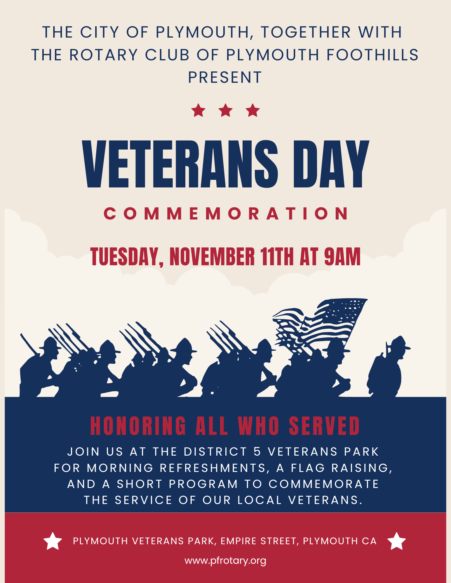 2025 Veterans Day Flyer PCMNewsletterMay25